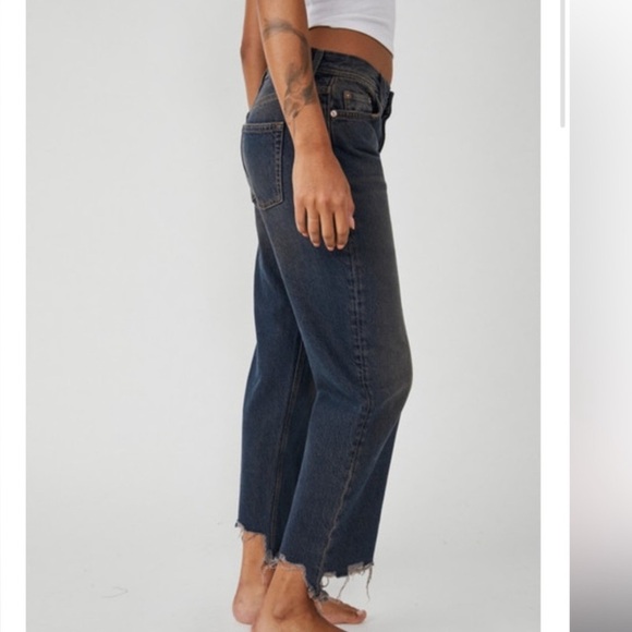 we the free maggie mid rise straight leg alley blue 29 nwt - Picture 2 of 8
